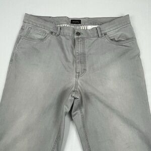 Hiltl Jeans Mens 38X34 Gray Straight Leg‎ Light Wash Denim